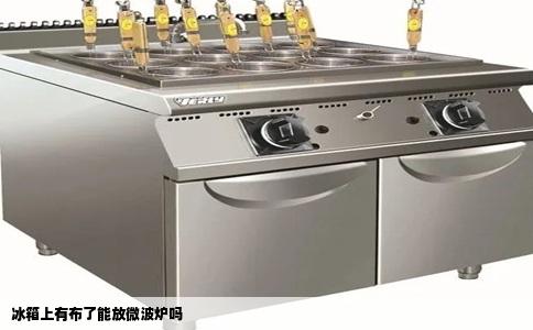 冰箱上有布了能放微波炉吗