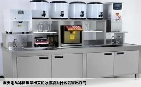 夏天刚从冰箱里拿出来的冰激凌为什么会冒出白气