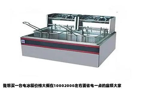 我想买一台电冰箱价格大概在10002000左右要省电一点的麻烦大家