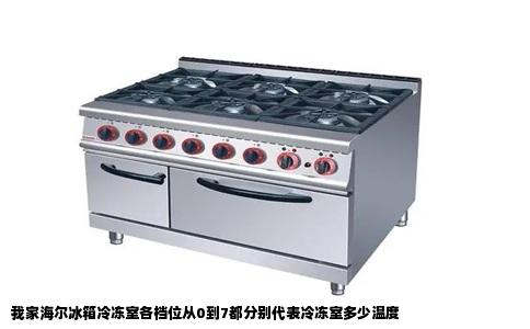 我家海尔冰箱冷冻室各档位从0到7都分别代表冷冻室多少温度