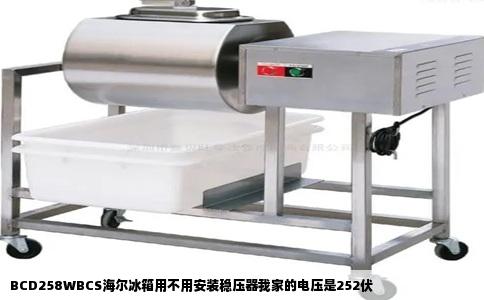 BCD258WBCS海尔冰箱用不用安装稳压器我家的电压是252伏