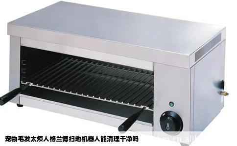 宠物毛发太烦人格兰博扫地机器人能清理干净吗