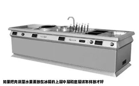 如果把肉蔬菜水果要放在冰箱的上层中层和底层该怎样放才好