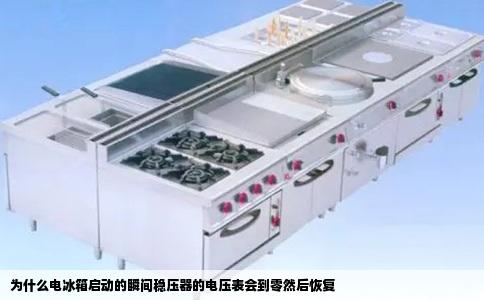 为什么电冰箱启动的瞬间稳压器的电压表会到零然后恢复