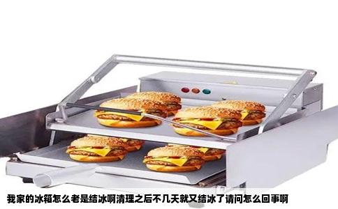 我家的冰箱怎么老是结冰啊清理之后不几天就又结冰了请问怎么回事啊