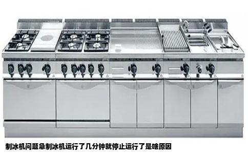制冰机问题急制冰机运行了几分钟就停止运行了是啥原因